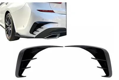 Imagen del producto de Paragolpes delantero, alerones laterales y aletas laterales para BMW Serie 3 G20 G21 G28 M Sport, a partir de 2018, color brillante.