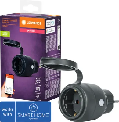 Produktbild von Ledvance Smart+ Smarte Außensteckdose Compact Plug Zigbee V2 - Kompatibel mit SMART HOME by hornbach