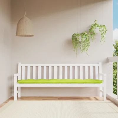 Produktbild von vidaXL Gartenbank-Auflage Hellgrün 200x50x7 cm Oxford-Gewebe
