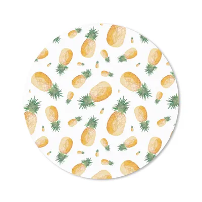 Produktbild von MuchoWow® Mauspad Mousepad Ananas - Obst - Design 20x20 cm - Mousepads - Maus Mat - Pad - Mausunterlage - Schreibtischmatte