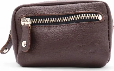 Produktbild von Safekeepers Schlüsseltasche aus Leder - Eisenreißverschluss - Schlüsseltasche