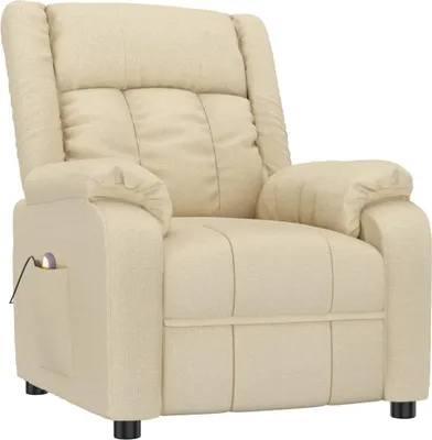 Image de Fauteuil de massage Crème Tissu