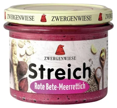 Produktbild von Zwergenwiese® Rote-Bete-Meerrettich Streich 180 g