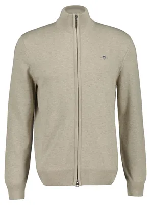 Immagine prodotto di Cardigan casual in cotone con zip, marca GANT