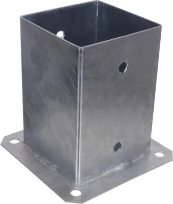Produktbild von NAJDER Aufschraubhülse Pfostenträger 120 x 120 mm Feuerverzinkung Bodenplatte Anker (120 x 120 mm)