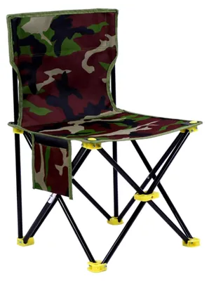 Produktbild von Faltbarer Outdoor-Stuhl für Reisen, Camping und Angeln – Leichter Gartenstuhl mit Rückenlehne für Wandern, Picknicks und Strandbesuche