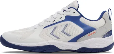 Produktbild von Hummel Speed Court Sportschuhe Hallenschuhe weiß/blau 228236-9368, Schuhgröße:42.5 EU