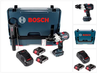 Zdjęcie produktu dla Bosch GSB 18V-85 C Akumulatorowa wiertarko-wkrętarka udarowa 18 V 85 Nm 1/2" bezszczotkowa + 2x akumulator 2,0 Ah + ładowarka + L-Boxx