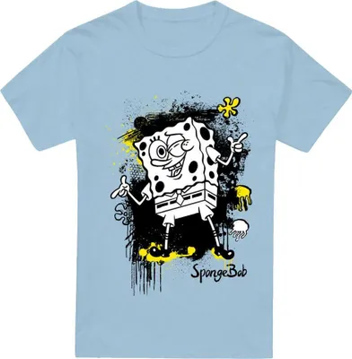 Obrázek produktu pro SpongeBob SquarePants - pánské tričko TV6608 (M) (Světle modrá)