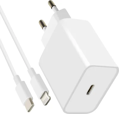 Obrázok produktu pre Mayaxess, Nabíjačka iPhone Ultra Fast 20W USB-C na Lightning kábel, biela