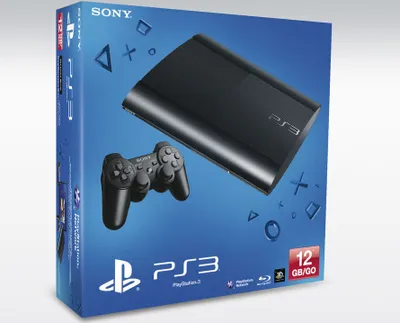 Produktbild von Sony PlayStation 3 Spielkonsole mit Gamepad, Move - Kabellos - HDMI - Schwarz - 1080p - DTS, Dolby TrueHD, DTS-HD Master Audio, Dolby Digital Plus, Dolby Digital - Blu-ray Player - IBM Prozessor - RSX GPU - 12 GB Flash Speicher - Gigabit Ethernet - Bluetooth - Drahtloses LAN - USB