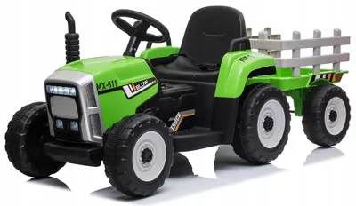 Image de Ekspand | Tracteur à batterie NV-X611 - Vert - Avec remorque - Idéal pour les enfants à partir de 2 ans - Fun et sécurité