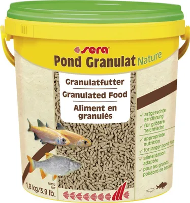 Produktbild von sera 07190, Teichfische, Trockenfischfutter, Pellet, Vitamin A, Vitamin B1, Vitamin B2, Vitamin C, Vitamin D3, Vitamin E, Groß, Medium, 32,1%