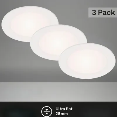Produktbild von Briloner LED Einbauleuchten 3er-Set weiß 3xLED/6W (7145-436)