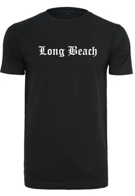 Image de T-shirt pour homme Mr. Tee Long Beach Tee noir - S