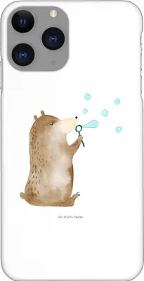 Produktbild von Mr. & Mrs. Panda Iphone 11 Pro Handyhülle Bär Seifenblasen - Weiß - Geschenk, Handy Case, Teddy, Premium Kunststoff, Lustig Sein Glücklich Traurig Happy