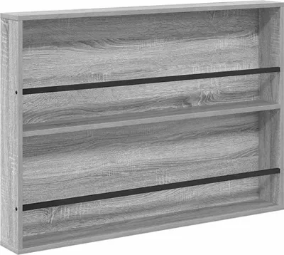 Produktbild von vidaXL Magazinregal Graues Sonoma 100 x 12 x 70 cm Holzwerkstoff