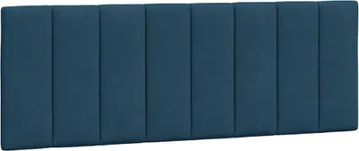 Produktbild von vidaXL Kopfteil-Kissen "Hanko" Blau 140 cm Samt