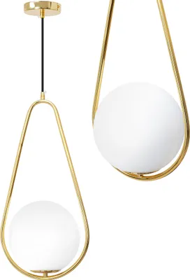 Zdjęcie produktu dla Lampa Sufitowa Wisząca Szklana Kula APP472-1CP Biała