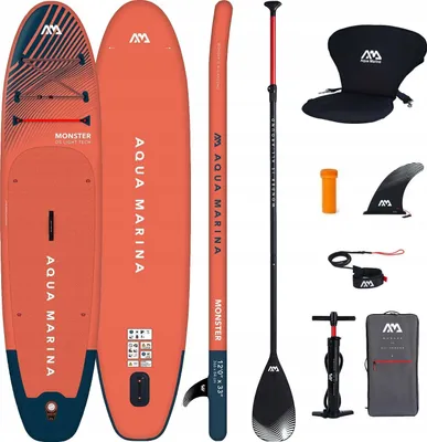 Zdjęcie produktu dla Deska Sup Aqua Marina Monster 12' 366Cm - Nadmuchiwana Z Siedziskiem I Wiosłem