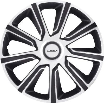 Immagine prodotto di Copricerchi Michelin Louise 35 cm (14 pollici) argento nero 4 pezzi