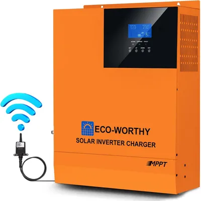 Productafbeelding van Zonnomvormer - Hybride Omvormer - Solar Inverter - Energieomvormer - Spanningsomvormer - 3000W Vermogen