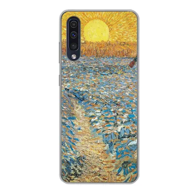Produktbild von MuchoWow® Handyhülle Schutzhülle Hülle für Samsung Galaxy A50 Der Sämann - Vincent van Gogh Silikon Softcase Handy Hülle - Mobiltelefonhülle