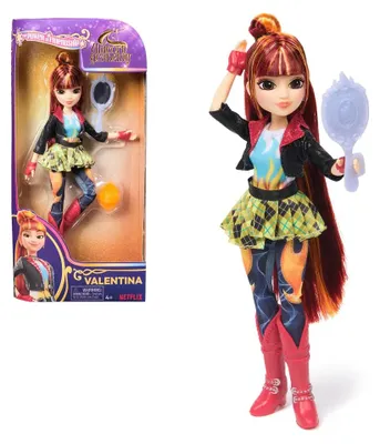 Productafbeelding van Unicorn Academy poppen Valentina met spiegel 24 cm