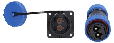 IP68 LP28 2-Pin 250V 45A wasserdichter Luftfahrtsteckverbinder