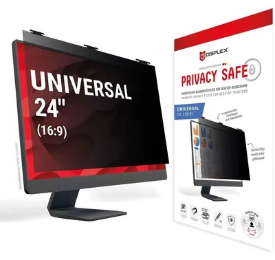 Obrázek produktu pro Displex 02086, 61 cm (24"), 16:9, Monitor, Bezrámečkový privátní filtr na monitor, 3H, Lesklý/matný