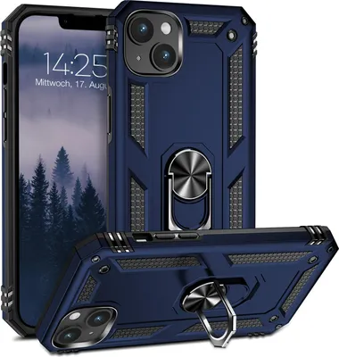 Produktbild von Armor Outdoor Handyhülle für Apple iPhone 14 Handy Panzer Case Cover Schutzhülle Farbe: Blau
