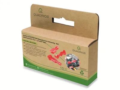 Image de QUADRIOS 2011C402, connecteur de câble avec dérivation enfichable, 0.5-1.0 mm², rouge, 20 pièces