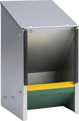 Immagine prodotto di OLBA Distributore automatico di mangime in metallo con coperchio Capacità 2,5 kg