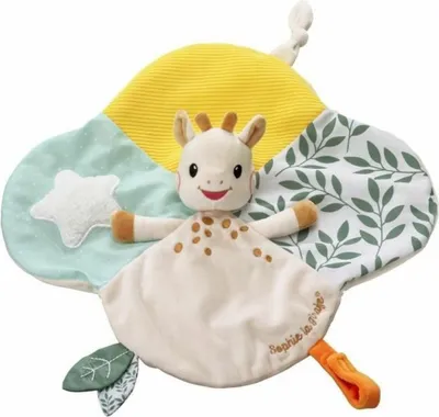 Produktbild von Schmusetuch Sophie mit Schnullerband / Giraffe