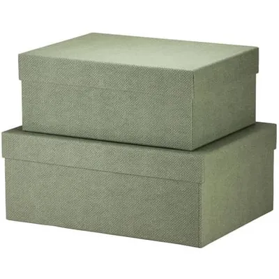 Produktbild von Geschenkkarton rechteckig VE=2 Stück Sage.