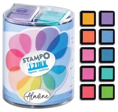 Produktbild von Aladine 45126 - KIT Stempelkissen - Pastellfarben