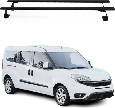 Image de Barres de toit pour Opel Combo D 2011-2018 2 Pcs en Acier Noir
