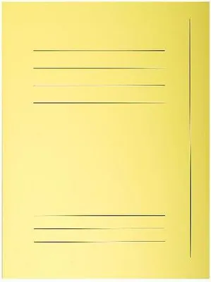 Produktbild von Exacompta Pack 50 Aktenmappen, + 3 Klappen, Index, A4, Kanariengelb, 235005E