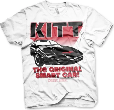 Produktbild von Knight Rider - KITT The Original Smart Car T-Shirt - Large - White