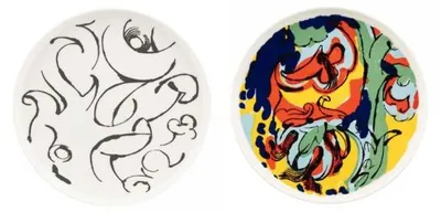 Produktbild von Marimekko Teller Vildstjälk & Kraftmo (25 cm) (2-teilig)
