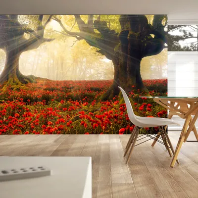 Produktbild von Basera Fototapete Mohnblumenmotiv 10110903-60, Vliestapete, 100x70 cm