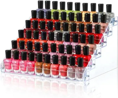 Productafbeelding van Nagellak-organizer met 6 niveaus, waterbestendig, van acryl, universeel, transparant
