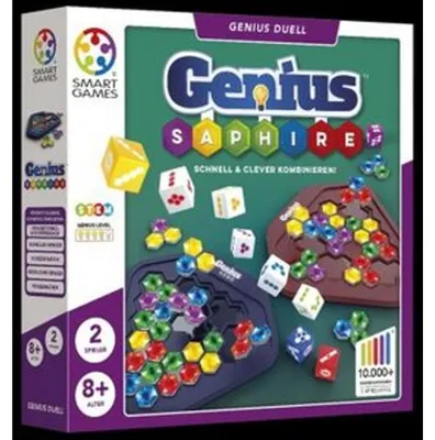 Immagine prodotto di Smart Games Genius Saphire, Logikspiel, Knobelspiel, Denkspiel, ab 8 Jahren, SGHP 003 DE