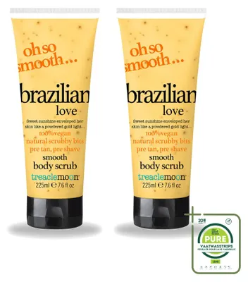 Productafbeelding van 2 x Treaclemoon Body Scrub Brazilian Love - 225 ml - Grote verpakking - 2 stuks