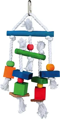 Produktbild von Trixie Farbiges Seil Holzspielzeug 24 Cm    One Size