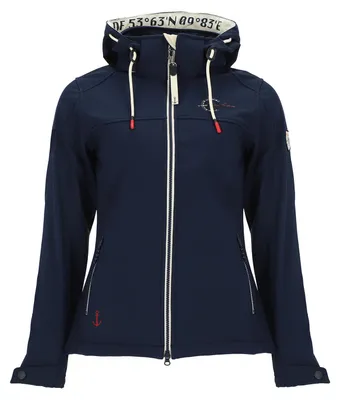 Produktbild von Dry Fashion Damen Softshelljacke Zingst - Jacke in Navy, Größe 52