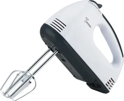 Obrázek produktu pro Mixér Rosberg R51110G, 200 W, 7 rychlostí, chromované metly, bílá/černá