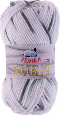 100g Farbverlaufsgarn Robin Color Antipilling Winterwolle Häkelgarn weiß grau