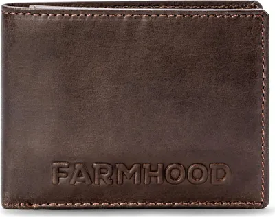 Produktbild von Farmhood Leder Geldbörse Nashville Wallet Dark Brown 2 dunkelbraun