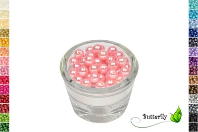 Produktbild von 50 Wachsperlen 8mm, Farbe:hell rosa 150